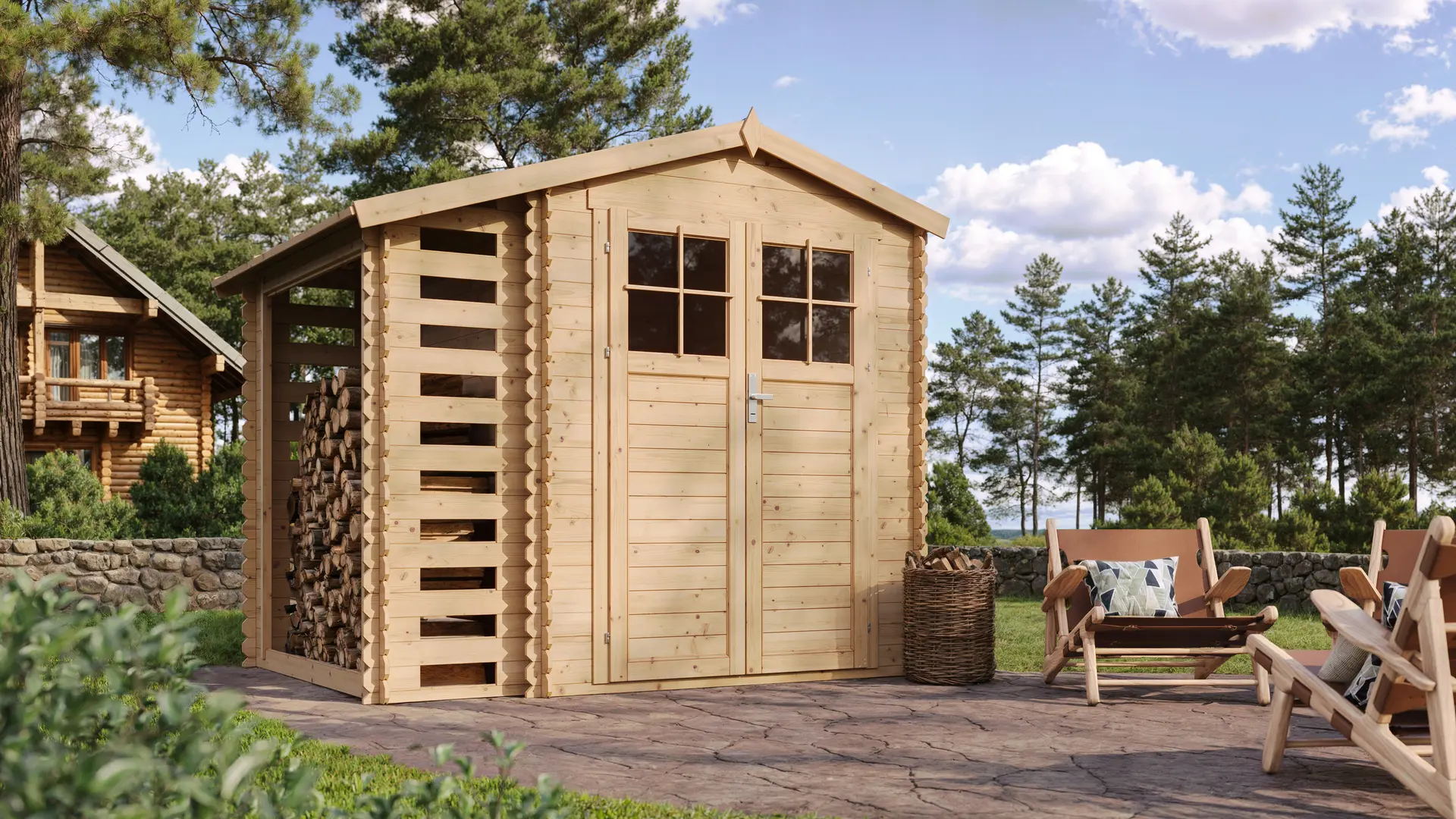 Tuinhuis M386F – 256 x 200 cm – 5 m2 - Afbeelding 2