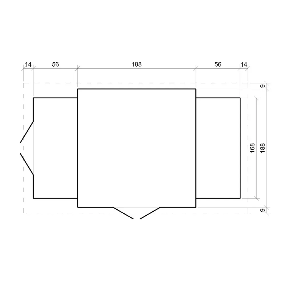 Tuinhuis M389 – 312 x 200 cm – 6 m2 - Afbeelding 6