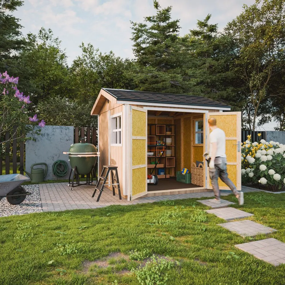 LP® SmartSide® panelen tuinhuis M913A – 236 x 250 cm – 6 m2 - Afbeelding 2