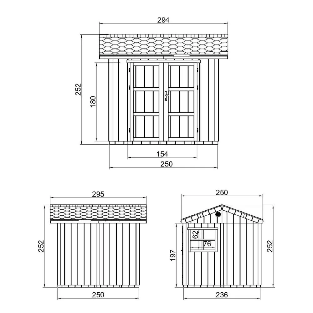 LP® SmartSide® panelen tuinhuis M913A – 236 x 250 cm – 6 m2 - Afbeelding 6
