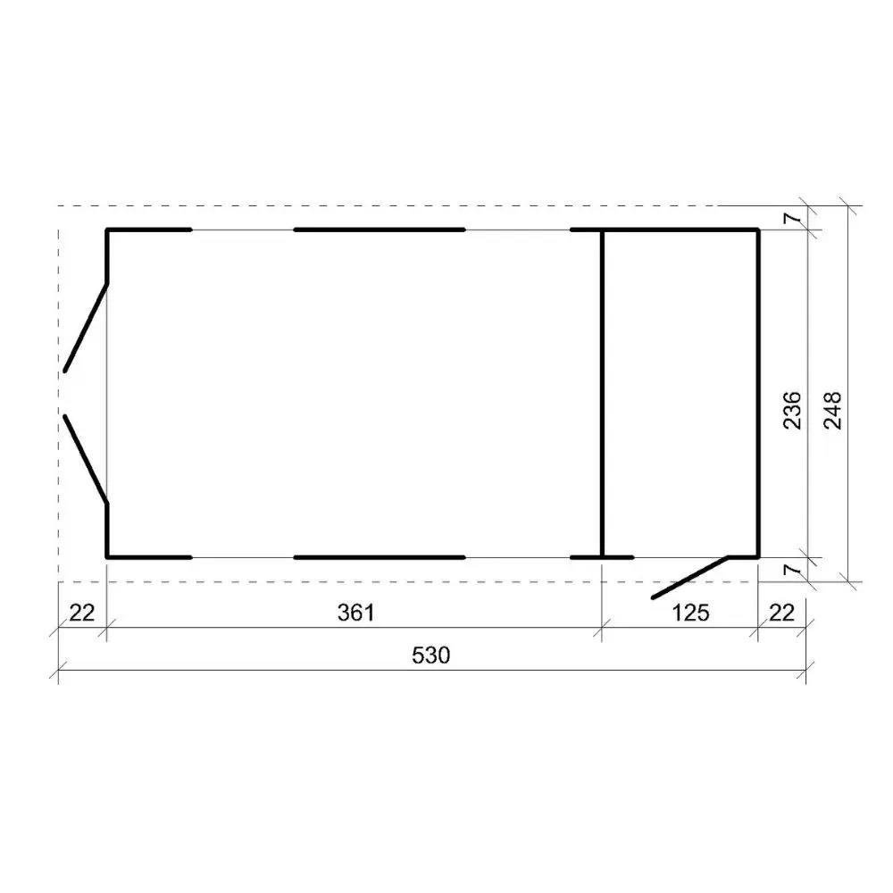 LP® SmartSide® panelen tuinhuis M915C – 236 x 486 cm – 12 m2 - Afbeelding 7
