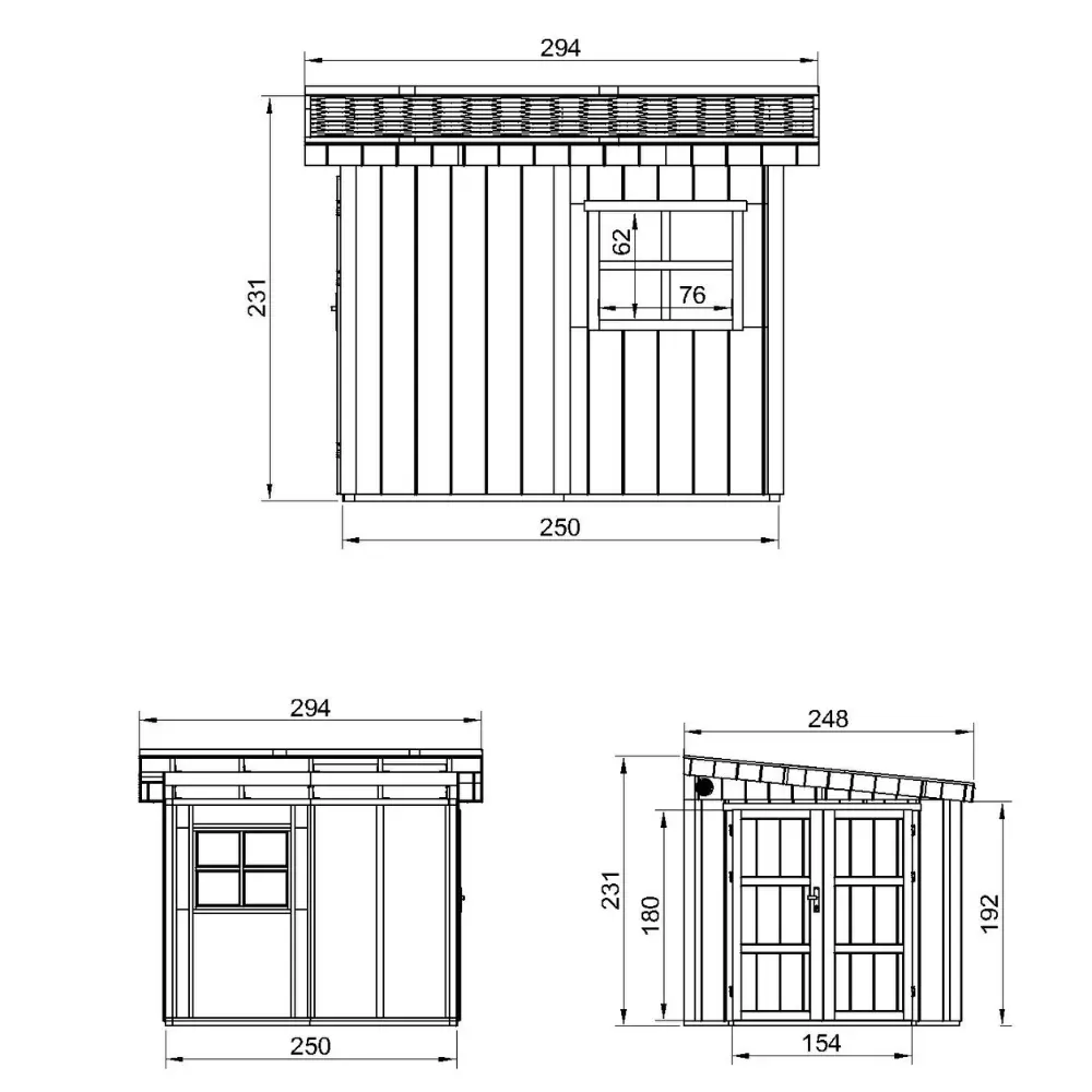 LP® SmartSide® panelen tuinhuis M938B – 236 x 250 cm – 6 m2 - Afbeelding 4
