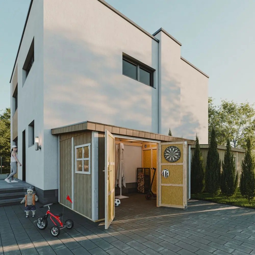 LP® SmartSide® panelen tuinhuis M939B – 236 x 368 cm – 9 m2 - Afbeelding 2