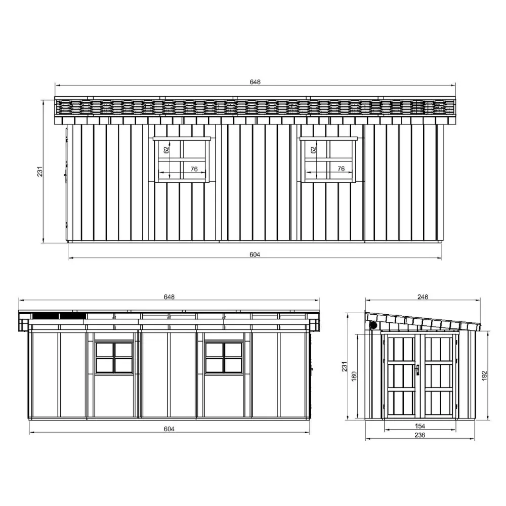 LP® SmartSide® panelen tuinhuis M941B – 236 x 604 cm – 14 m2 - Afbeelding 9