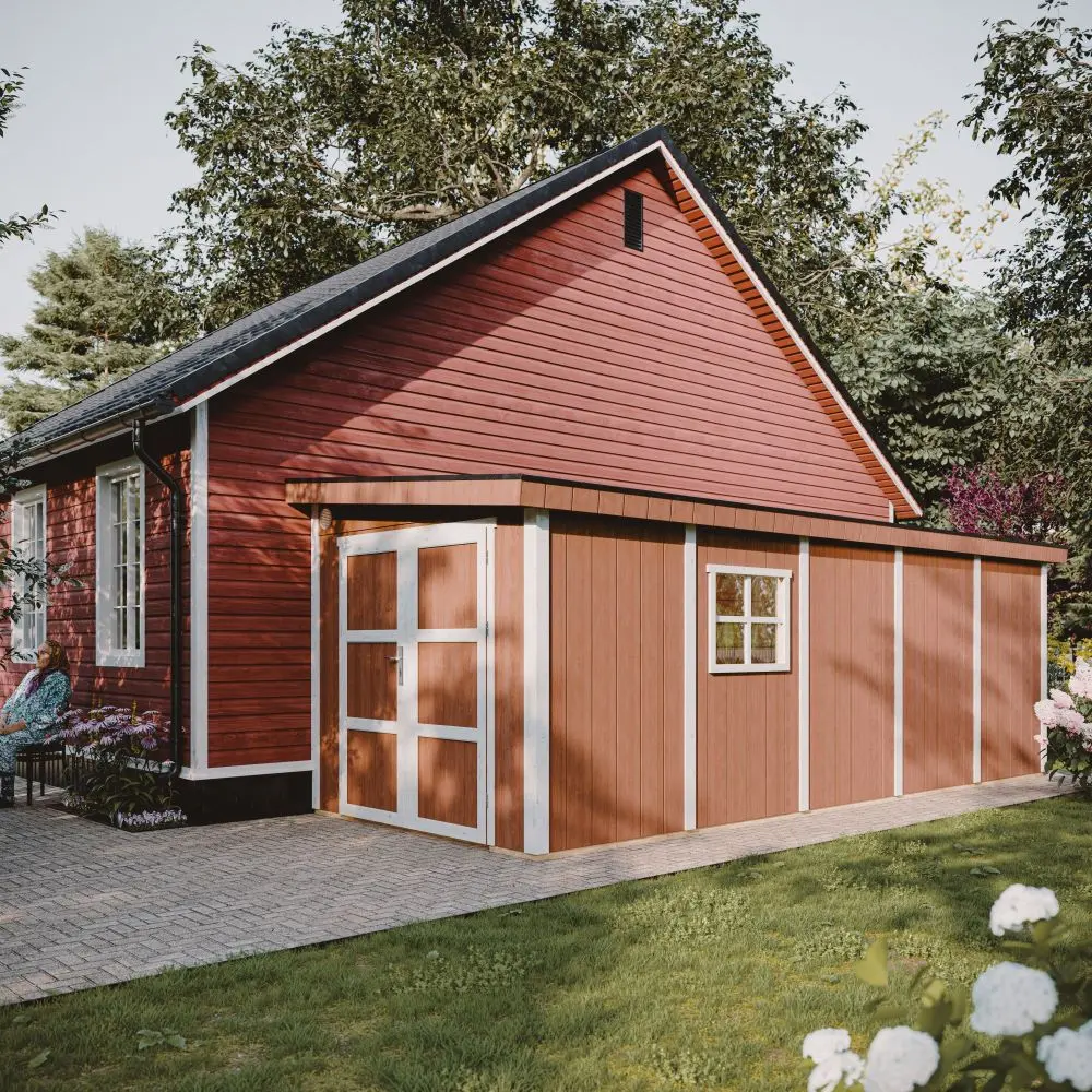 LP® SmartSide® panelen tuinhuis M941B – 236 x 604 cm – 14 m2 - Afbeelding 2