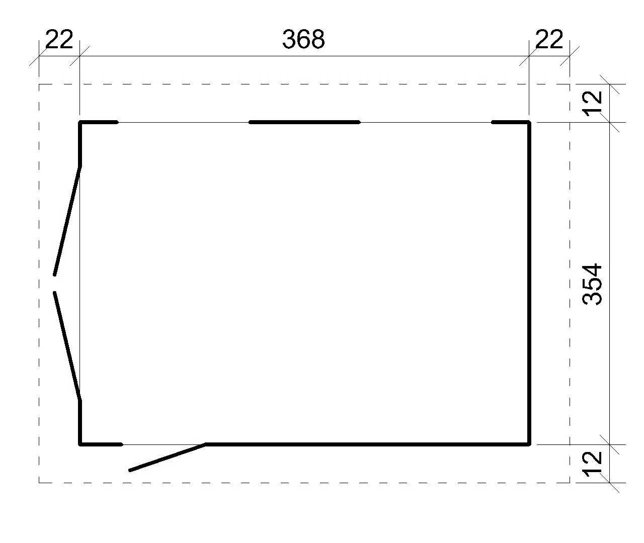 LP® SmartSide® panelen garage M990B – 354 x 368 cm – 13 m2 - Afbeelding 9