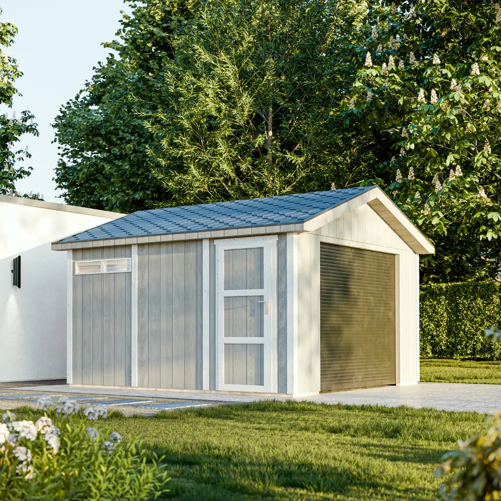 LP® SmartSide® panelen garage M990B – 354 x 368 cm – 13 m2 - Afbeelding 2