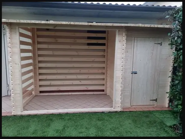 Houtopslag voor brandhout M205 - 344 x 130cm - 4m3 - Afbeelding 2