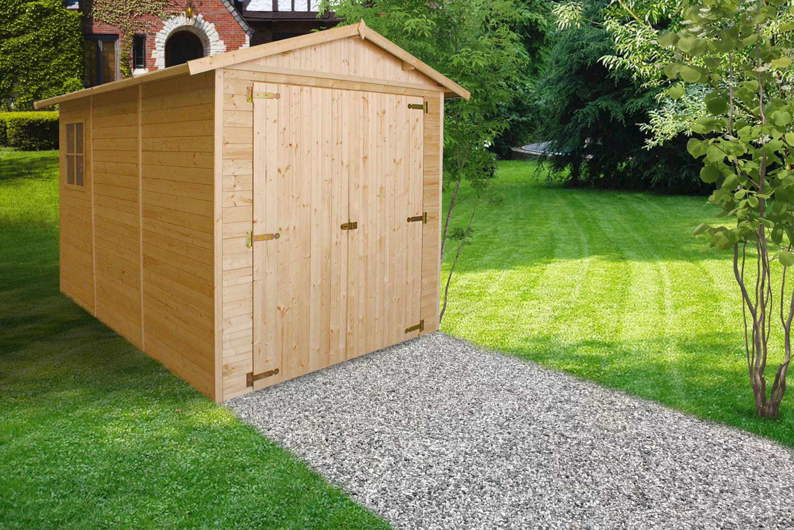 Houten garage M105 – 297 x 205 cm – 6 m2 - Afbeelding 4