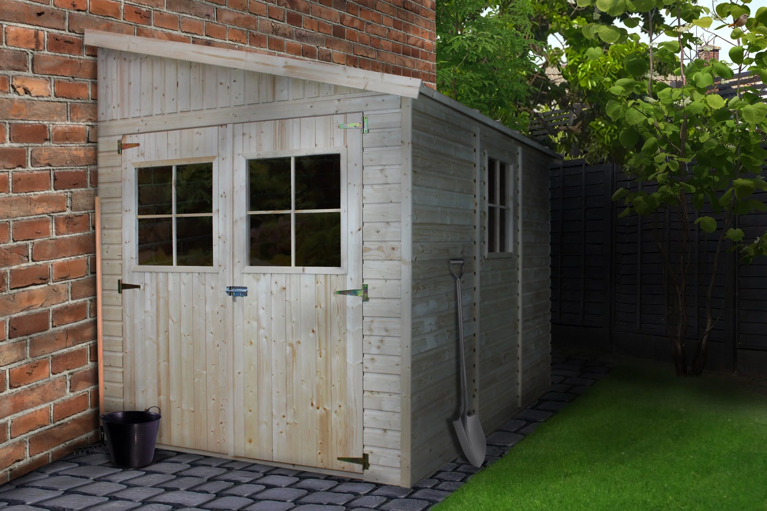 houten tuinhuis m339