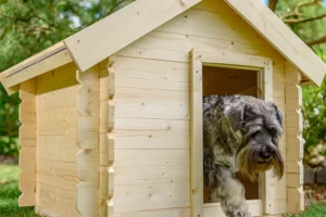 houten hondenhok m401